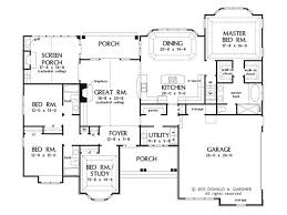 European Style House Plan 4 Beds 3