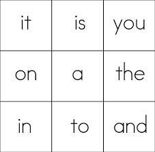 Sight Word Games Bingo Sight Words Reading Writing Spelling