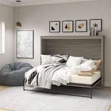 Signature Sleep Full Size Murphy Daybed Wall Bed In Gray Oak