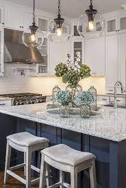 Pendants offer a nice combination of style and. Glass Pendant Lights Over Kitchen Island Round Pendant Lights Contemporary Kitchen Pendants Kitchen Lighting Kitchen Remodel Kitchen Decor Gorgeous Kitchens