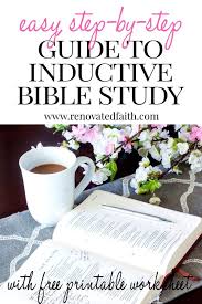 The devotional method of bible study encourages you to make meaningful application of what you study. How To Study The Bible For Beginners Free Inductive Bible Study Guide