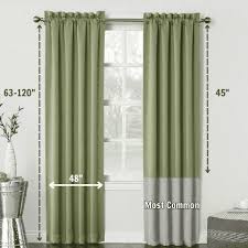 standard curtain sizes curtain length