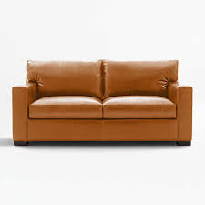 Axis Leather Full Sleeper Sofa With Air