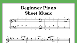 easy piano sheet for beginners in pdf
