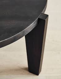 Black Round Wooden Coffee Table Two