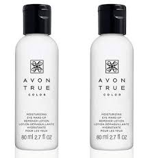 avon set of 2 moisture effective eye makeup remover lotion