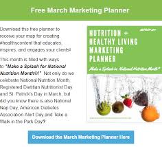 Promote Nutrition Business With March Health Wellness Planner