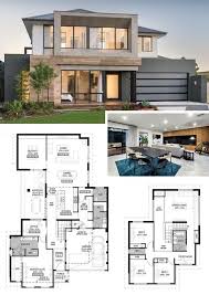 Browse simple 2 story house plans now! 4 Bedroom Simple Modern Two Storey House Designs Trendecors