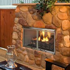 majestic villa gas outdoor fireplace