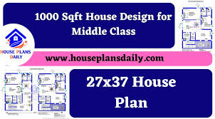 1000 sqft house design for middle cl