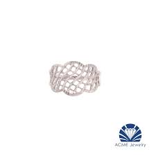 acme jewelry ring w design 18k white