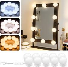 led bulb mirror lights vanity mirror