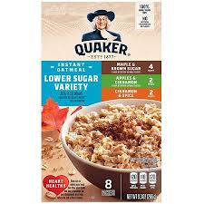 quaker oats low sugar instant oatmeal