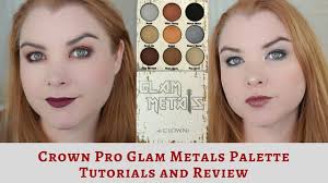 crown pro glam metals eyeshadow palette