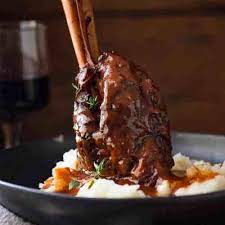 Red Wine Slow Cooked Lamb gambar png