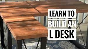 learn to build an l shaped desk step by