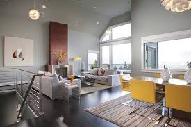 Gray And Yellow Living Rooms Photos