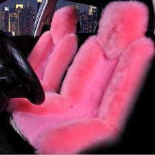 Sheepskin Pink Car And Truck Seat