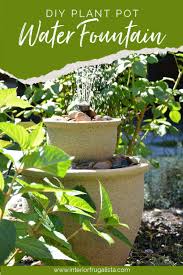 Plant Pots Into A Water Fountain
