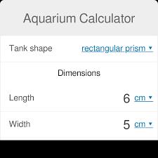 Aquarium Calculator For Different Tank Shapes Omni