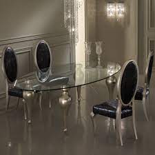 Enjoy free shipping and discounts on select orders. Italian Designer Oval Glass Dining Table And Chairs Set Juliettes Interiors