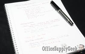 blue sky notes professional notebook review officesupplygeek reg  blue sky notes notebook open