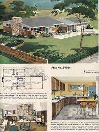 1959 Vintage House Plans Mid Century