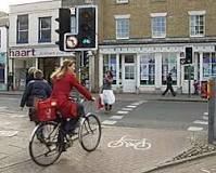 Which type of crossing allows cyclists to ride across with pedestrians?