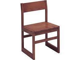 integra wood library chair angled back