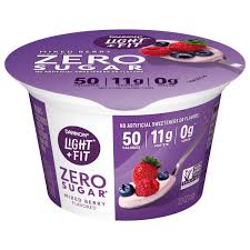 dannon yogurt zero sugar mixed berry