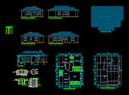 House Plan Three Bedroom In Autocad