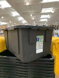 Rated 3 out of 5 by pnnp from not as good as it looks needs a lid/top/cover to keep dust out and look we use this storage bin as a heavy duty laundry sorter and we absolutely love it! Costco Storage Bins Greenmade 27 Gallon Storage Tote Costco Fan