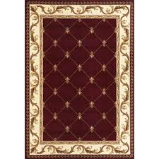 victorian red 5 ft x 8 ft area rug