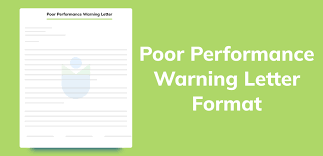 poor performance warning letter tips