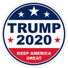 Biden launches 2020 campaign as rescue mission for america's 'soul'. Trump 2020 Circle Sticker