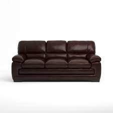 at home leather sofa in amarillo walnut