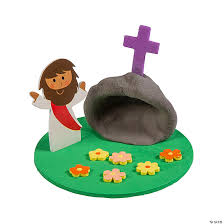 easter with the tomb clay craft