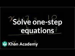 Linear Equations Algebra I