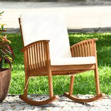 Patio Outdoor Acacia Wood Rocking Chair