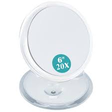 magnifying mirror with suction cups 20x