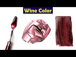 Make Wine Color Mix Acrylic Colors
