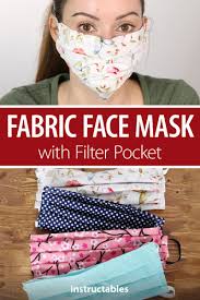 Working from the front of the mask (the back is the side with the pocket opening) add 3 pleats. How To Sew A Fabric Face Mask With Filter Pocket Elastic Not Needed Easy Face Masks Face Mask Diy Face Mask