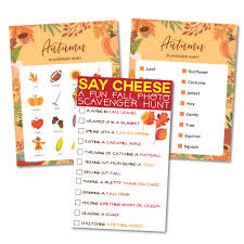 Quizzes about autumn with trivia on conkers, halloween and the oktoberfest. 3 Fun Fall Scavenger Hunt Ideas Free Printables Play Party Plan