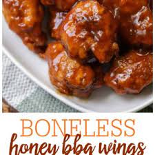 honey bbq boneless wings crispy