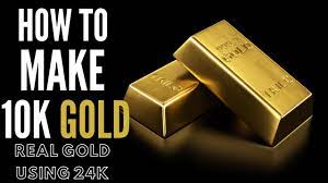 how to make 10k gold real gold using