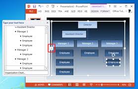 Free Animated Vertical Organizational Chart Powerpoint Template