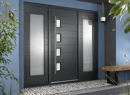 Bergen 2 24m Grey Front Door With