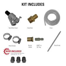 sandblast kit for gas pressure washers