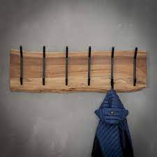 Wooden Coat Rack Tommy 2x6 Hooks Furnwise