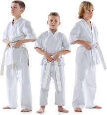 4 pieces white taekwondo belt cotton